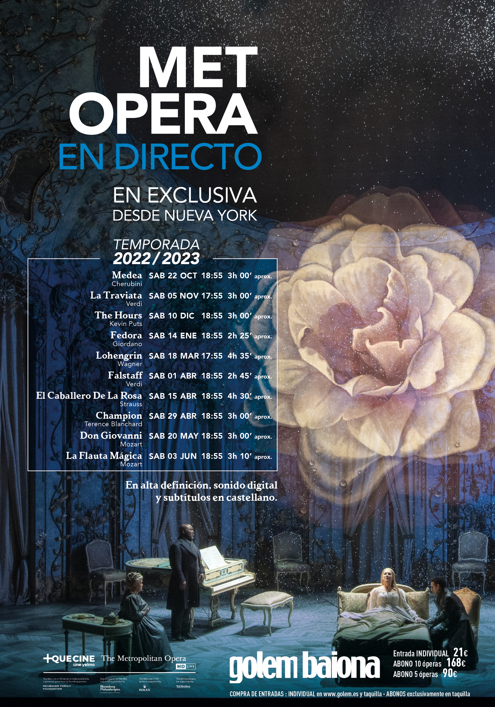 MET ÓPERA 2022-2023 en Golem Baiona.