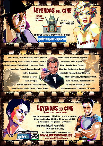 Curso “Leyendas del Cine – Star System” (1ª parte)