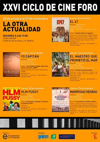 XXVI Ciclo de Cione Foro: #LaOtraActualidad de Economistas sin Fronteras