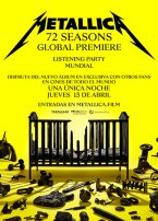 Metallica: 72 Seasons - Estreno mundial